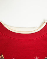 Vintage, 90s, Cat, Wildlife, Sweatshirt, The Real Deal, size small, colour Red, newtown, sydney, australia, thrift store, opshop, preloved, secondhand, sustainable, retro, antique, 70s, 80s, 90s, 2000s, 00s, fashion, clothing, streetwear, trendy, garment, style, boutique, store, shop, archive, sale, cheap, best, top, Sweats and hoodies