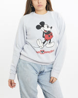 Vintage, Disney, Mickey, Mouse, Sweatshirt, The Real Deal, size extra small, colour Grey, newtown, sydney, australia, thrift store, opshop, preloved, secondhand, sustainable, retro, antique, 70s, 80s, 90s, 2000s, 00s, fashion, clothing, streetwear, trendy, garment, style, boutique, store, shop, archive, sale, cheap, best, top, Sweats and hoodies