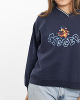 Vintage, 90s, Disney, Tigger, Sweatshirt, The Real Deal, size extra small, colour Navy, newtown, sydney, australia, thrift store, opshop, preloved, secondhand, sustainable, retro, antique, 70s, 80s, 90s, 2000s, 00s, fashion, clothing, streetwear, trendy, garment, style, boutique, store, shop, archive, sale, cheap, best, top, Sweats and hoodies