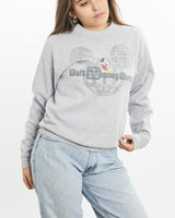 Vintage, Disney, Mickey, Mouse, Sweatshirt, The Real Deal, size extra small, colour Grey, newtown, sydney, australia, thrift store, opshop, preloved, secondhand, sustainable, retro, antique, 70s, 80s, 90s, 2000s, 00s, fashion, clothing, streetwear, trendy, garment, style, boutique, store, shop, archive, sale, cheap, best, top, Sweats and hoodies