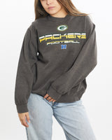 Vintage, NFL, Green, Bay, Packers, Sweatshirt, The Real Deal, size small, colour Grey, newtown, sydney, australia, thrift store, opshop, preloved, secondhand, sustainable, retro, antique, 70s, 80s, 90s, 2000s, 00s, fashion, clothing, streetwear, trendy, garment, style, boutique, store, shop, archive, sale, cheap, best, top, Sweats and hoodies
