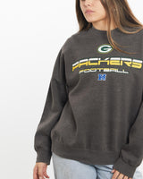 Vintage, NFL, Green, Bay, Packers, Sweatshirt, The Real Deal, size small, colour Grey, newtown, sydney, australia, thrift store, opshop, preloved, secondhand, sustainable, retro, antique, 70s, 80s, 90s, 2000s, 00s, fashion, clothing, streetwear, trendy, garment, style, boutique, store, shop, archive, sale, cheap, best, top, Sweats and hoodies