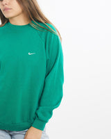 Vintage, 90s, Nike, Sweatshirt, The Real Deal, size small, colour Green, newtown, sydney, australia, thrift store, opshop, preloved, secondhand, sustainable, retro, antique, 70s, 80s, 90s, 2000s, 00s, fashion, clothing, streetwear, trendy, garment, style, boutique, store, shop, archive, sale, cheap, best, top, Sweats and hoodies