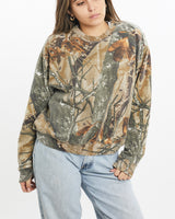 Vintage, Realtree, Camo, Sweatshirt, The Real Deal, size small, colour Camouflage, newtown, sydney, australia, thrift store, opshop, preloved, secondhand, sustainable, retro, antique, 70s, 80s, 90s, 2000s, 00s, fashion, clothing, streetwear, trendy, garment, style, boutique, store, shop, archive, sale, cheap, best, top, Sweats and hoodies