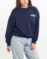 Vintage, 90s, Nike, Sweatshirt, The Real Deal, size extra small, colour Navy, newtown, sydney, australia, thrift store, opshop, preloved, secondhand, sustainable, retro, antique, 70s, 80s, 90s, 2000s, 00s, fashion, clothing, streetwear, trendy, garment, style, boutique, store, shop, archive, sale, cheap, best, top, Sweats and hoodies