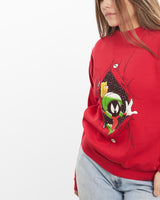 Vintage, 90s, Looney, Tunes, Sweatshirt, The Real Deal, size extra small, colour Red, newtown, sydney, australia, thrift store, opshop, preloved, secondhand, sustainable, retro, antique, 70s, 80s, 90s, 2000s, 00s, fashion, clothing, streetwear, trendy, garment, style, boutique, store, shop, archive, sale, cheap, best, top, Sweats and hoodies