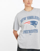 Vintage, NFL, New, England, Patriots, Tee, The Real Deal, size large, colour Grey, newtown, sydney, australia, thrift store, opshop, preloved, secondhand, sustainable, retro, antique, 70s, 80s, 90s, 2000s, 00s, fashion, clothing, streetwear, trendy, garment, style, boutique, store, shop, archive, sale, cheap, best, top, T-Shirts