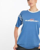 Vintage, Quiksilver, Surf, Tee, The Real Deal, size large, colour Blue, newtown, sydney, australia, thrift store, opshop, preloved, secondhand, sustainable, retro, antique, 70s, 80s, 90s, 2000s, 00s, fashion, clothing, streetwear, trendy, garment, style, boutique, store, shop, archive, sale, cheap, best, top, T-Shirts