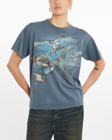 Vintage, 2001, Birds, of, Prey, Wildlife, Tee, The Real Deal, size medium, colour Blue, newtown, sydney, australia, thrift store, opshop, preloved, secondhand, sustainable, retro, antique, 70s, 80s, 90s, 2000s, 00s, fashion, clothing, streetwear, trendy, garment, style, boutique, store, shop, archive, sale, cheap, best, top, T-Shirts