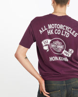 Vintage, 1995, Harley, Davidson, Tee, The Real Deal, size medium, colour Burgundy, newtown, sydney, australia, thrift store, opshop, preloved, secondhand, sustainable, retro, antique, 70s, 80s, 90s, 2000s, 00s, fashion, clothing, streetwear, trendy, garment, style, boutique, store, shop, archive, sale, cheap, best, top, T-Shirts