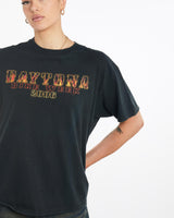 Vintage, Daytona, Bike, Week, Tee, The Real Deal, size medium, colour Black, newtown, sydney, australia, thrift store, opshop, preloved, secondhand, sustainable, retro, antique, 70s, 80s, 90s, 2000s, 00s, fashion, clothing, streetwear, trendy, garment, style, boutique, store, shop, archive, sale, cheap, best, top, T-Shirts