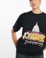Vintage, 1991, NFL, Washington, Redskins, Tee, The Real Deal, size medium, colour Black, newtown, sydney, australia, thrift store, opshop, preloved, secondhand, sustainable, retro, antique, 70s, 80s, 90s, 2000s, 00s, fashion, clothing, streetwear, trendy, garment, style, boutique, store, shop, archive, sale, cheap, best, top, T-Shirts