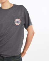 Vintage, Harley, Davidson, Tee, The Real Deal, size medium, colour Grey, newtown, sydney, australia, thrift store, opshop, preloved, secondhand, sustainable, retro, antique, 70s, 80s, 90s, 2000s, 00s, fashion, clothing, streetwear, trendy, garment, style, boutique, store, shop, archive, sale, cheap, best, top, T-Shirts