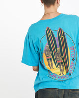Vintage, 90s, Hobie, Surf, Tee, The Real Deal, size large, colour Blue, newtown, sydney, australia, thrift store, opshop, preloved, secondhand, sustainable, retro, antique, 70s, 80s, 90s, 2000s, 00s, fashion, clothing, streetwear, trendy, garment, style, boutique, store, shop, archive, sale, cheap, best, top, T-Shirts