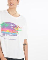 Vintage, 80s, Hawaii, Tee, The Real Deal, size medium, colour White, newtown, sydney, australia, thrift store, opshop, preloved, secondhand, sustainable, retro, antique, 70s, 80s, 90s, 2000s, 00s, fashion, clothing, streetwear, trendy, garment, style, boutique, store, shop, archive, sale, cheap, best, top, T-Shirts