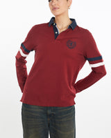 Vintage, Tommy, Hilfiger, Rugby, Shirt, The Real Deal, size large, colour Red, newtown, sydney, australia, thrift store, opshop, preloved, secondhand, sustainable, retro, antique, 70s, 80s, 90s, 2000s, 00s, fashion, clothing, streetwear, trendy, garment, style, boutique, store, shop, archive, sale, cheap, best, top, Shirts
