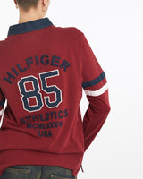 Vintage, Tommy, Hilfiger, Rugby, Shirt, The Real Deal, size large, colour Red, newtown, sydney, australia, thrift store, opshop, preloved, secondhand, sustainable, retro, antique, 70s, 80s, 90s, 2000s, 00s, fashion, clothing, streetwear, trendy, garment, style, boutique, store, shop, archive, sale, cheap, best, top, Shirts