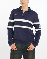 Vintage, Canterbury, of, New, Zealand, Rugby, Shirt, The Real Deal, size medium, colour Navy, newtown, sydney, australia, thrift store, opshop, preloved, secondhand, sustainable, retro, antique, 70s, 80s, 90s, 2000s, 00s, fashion, clothing, streetwear, trendy, garment, style, boutique, store, shop, archive, sale, cheap, best, top, Shirts