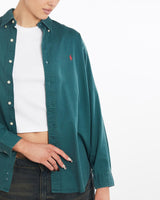 Vintage, 90s, Polo, Ralph, Lauren, Button, Up, Shirt, The Real Deal, size large, colour Green, newtown, sydney, australia, thrift store, opshop, preloved, secondhand, sustainable, retro, antique, 70s, 80s, 90s, 2000s, 00s, fashion, clothing, streetwear, trendy, garment, style, boutique, store, shop, archive, sale, cheap, best, top, Shirts