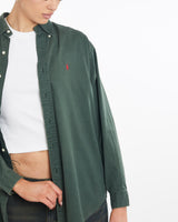 Vintage, 90s, Polo, Ralph, Lauren, Button, Up, Shirt, The Real Deal, size large, colour Green, newtown, sydney, australia, thrift store, opshop, preloved, secondhand, sustainable, retro, antique, 70s, 80s, 90s, 2000s, 00s, fashion, clothing, streetwear, trendy, garment, style, boutique, store, shop, archive, sale, cheap, best, top, Shirts
