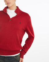 Vintage, 90s, Polo, Ralph, Lauren, Knit, Sweater, The Real Deal, size large, colour Red, newtown, sydney, australia, thrift store, opshop, preloved, secondhand, sustainable, retro, antique, 70s, 80s, 90s, 2000s, 00s, fashion, clothing, streetwear, trendy, garment, style, boutique, store, shop, archive, sale, cheap, best, top, Sweats and hoodies