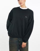 Vintage, 90s, Nike, Sweatshirt, The Real Deal, size large, colour Black, newtown, sydney, australia, thrift store, opshop, preloved, secondhand, sustainable, retro, antique, 70s, 80s, 90s, 2000s, 00s, fashion, clothing, streetwear, trendy, garment, style, boutique, store, shop, archive, sale, cheap, best, top, Sweats and hoodies