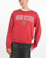 Vintage, NCAA, Ohio, State, Buckeyes, Sweatshirt, The Real Deal, size large, colour Red, newtown, sydney, australia, thrift store, opshop, preloved, secondhand, sustainable, retro, antique, 70s, 80s, 90s, 2000s, 00s, fashion, clothing, streetwear, trendy, garment, style, boutique, store, shop, archive, sale, cheap, best, top, Sweats and hoodies