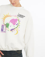 Vintage, 1999, Relay, For, Life, Sweatshirt, The Real Deal, size medium, colour White, newtown, sydney, australia, thrift store, opshop, preloved, secondhand, sustainable, retro, antique, 70s, 80s, 90s, 2000s, 00s, fashion, clothing, streetwear, trendy, garment, style, boutique, store, shop, archive, sale, cheap, best, top, Sweats and hoodies