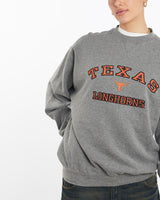 Vintage, NCAA, Texas, Longhorns, Sweatshirt, The Real Deal, size large, colour Grey, newtown, sydney, australia, thrift store, opshop, preloved, secondhand, sustainable, retro, antique, 70s, 80s, 90s, 2000s, 00s, fashion, clothing, streetwear, trendy, garment, style, boutique, store, shop, archive, sale, cheap, best, top, Sweats and hoodies