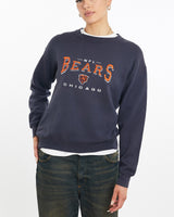 Vintage, NFL, Chicago, Bears, Sweatshirt, The Real Deal, size medium, colour Navy, newtown, sydney, australia, thrift store, opshop, preloved, secondhand, sustainable, retro, antique, 70s, 80s, 90s, 2000s, 00s, fashion, clothing, streetwear, trendy, garment, style, boutique, store, shop, archive, sale, cheap, best, top, Sweats and hoodies