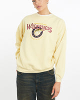 Vintage, American, Wilderness, Wildlife, Sweatshirt, The Real Deal, size large, colour Beige, newtown, sydney, australia, thrift store, opshop, preloved, secondhand, sustainable, retro, antique, 70s, 80s, 90s, 2000s, 00s, fashion, clothing, streetwear, trendy, garment, style, boutique, store, shop, archive, sale, cheap, best, top, Sweats and hoodies