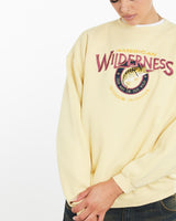 Vintage, American, Wilderness, Wildlife, Sweatshirt, The Real Deal, size large, colour Beige, newtown, sydney, australia, thrift store, opshop, preloved, secondhand, sustainable, retro, antique, 70s, 80s, 90s, 2000s, 00s, fashion, clothing, streetwear, trendy, garment, style, boutique, store, shop, archive, sale, cheap, best, top, Sweats and hoodies