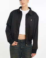 Vintage, 90s, Polo, Ralph, Lauren, Harrington, Jacket, The Real Deal, size large, colour Black, newtown, sydney, australia, thrift store, opshop, preloved, secondhand, sustainable, retro, antique, 70s, 80s, 90s, 2000s, 00s, fashion, clothing, streetwear, trendy, garment, style, boutique, store, shop, archive, sale, cheap, best, top, Jackets