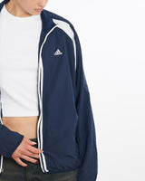 Vintage, Adidas, Track, Jacket, The Real Deal, size large, colour Navy, newtown, sydney, australia, thrift store, opshop, preloved, secondhand, sustainable, retro, antique, 70s, 80s, 90s, 2000s, 00s, fashion, clothing, streetwear, trendy, garment, style, boutique, store, shop, archive, sale, cheap, best, top, Jackets