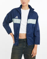 Vintage, Adidas, Windbreaker, Jacket, The Real Deal, size medium, colour Navy, newtown, sydney, australia, thrift store, opshop, preloved, secondhand, sustainable, retro, antique, 70s, 80s, 90s, 2000s, 00s, fashion, clothing, streetwear, trendy, garment, style, boutique, store, shop, archive, sale, cheap, best, top, Jackets