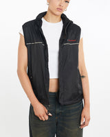 Vintage, Tommy, Hilfiger, Vest, The Real Deal, size large, colour Black, newtown, sydney, australia, thrift store, opshop, preloved, secondhand, sustainable, retro, antique, 70s, 80s, 90s, 2000s, 00s, fashion, clothing, streetwear, trendy, garment, style, boutique, store, shop, archive, sale, cheap, best, top, Jackets