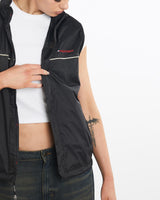Vintage, Tommy, Hilfiger, Vest, The Real Deal, size large, colour Black, newtown, sydney, australia, thrift store, opshop, preloved, secondhand, sustainable, retro, antique, 70s, 80s, 90s, 2000s, 00s, fashion, clothing, streetwear, trendy, garment, style, boutique, store, shop, archive, sale, cheap, best, top, Jackets