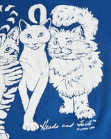 Vintage, 90s, Cats, Tee, The Real Deal, size large, colour Blue, newtown, sydney, australia, thrift store, opshop, preloved, secondhand, sustainable, retro, antique, 70s, 80s, 90s, 2000s, 00s, fashion, clothing, streetwear, trendy, garment, style, boutique, store, shop, archive, sale, cheap, best, top, T-Shirts