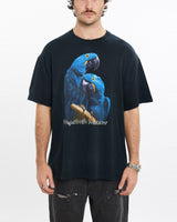 Vintage, Macaw, Wildlife, Tee, The Real Deal, size extra large, colour Black, newtown, sydney, australia, thrift store, opshop, preloved, secondhand, sustainable, retro, antique, 70s, 80s, 90s, 2000s, 00s, fashion, clothing, streetwear, trendy, garment, style, boutique, store, shop, archive, sale, cheap, best, top, T-Shirts