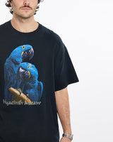Vintage, Macaw, Wildlife, Tee, The Real Deal, size extra large, colour Black, newtown, sydney, australia, thrift store, opshop, preloved, secondhand, sustainable, retro, antique, 70s, 80s, 90s, 2000s, 00s, fashion, clothing, streetwear, trendy, garment, style, boutique, store, shop, archive, sale, cheap, best, top, T-Shirts