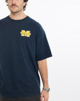 Vintage, NCAA, Michigan, Wolverines, Tee, The Real Deal, size large, colour Navy, newtown, sydney, australia, thrift store, opshop, preloved, secondhand, sustainable, retro, antique, 70s, 80s, 90s, 2000s, 00s, fashion, clothing, streetwear, trendy, garment, style, boutique, store, shop, archive, sale, cheap, best, top, T-Shirts
