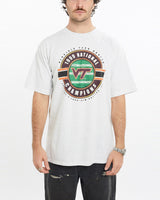 Vintage, 1999, NCAA, Virginia, Tech, Hokies, Tee, The Real Deal, size large, colour Grey, newtown, sydney, australia, thrift store, opshop, preloved, secondhand, sustainable, retro, antique, 70s, 80s, 90s, 2000s, 00s, fashion, clothing, streetwear, trendy, garment, style, boutique, store, shop, archive, sale, cheap, best, top, T-Shirts