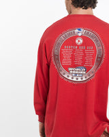 Vintage, 2004, MLB, Boston, Red, Sox, Long, Sleeve, Tee, The Real Deal, size large, colour Red, newtown, sydney, australia, thrift store, opshop, preloved, secondhand, sustainable, retro, antique, 70s, 80s, 90s, 2000s, 00s, fashion, clothing, streetwear, trendy, garment, style, boutique, store, shop, archive, sale, cheap, best, top, T-Shirts
