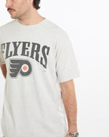 Vintage, 90s, NHL, Philadelphia, Flyers, Tee, The Real Deal, size large, colour Grey, newtown, sydney, australia, thrift store, opshop, preloved, secondhand, sustainable, retro, antique, 70s, 80s, 90s, 2000s, 00s, fashion, clothing, streetwear, trendy, garment, style, boutique, store, shop, archive, sale, cheap, best, top, T-Shirts