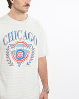 Vintage, 1993, MLB, Chicago, Cubs, Tee, The Real Deal, size large, colour White, newtown, sydney, australia, thrift store, opshop, preloved, secondhand, sustainable, retro, antique, 70s, 80s, 90s, 2000s, 00s, fashion, clothing, streetwear, trendy, garment, style, boutique, store, shop, archive, sale, cheap, best, top, T-Shirts