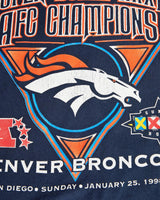 Vintage, 1998, NFL, Denver, Broncos, Tee, The Real Deal, size large, colour Navy, newtown, sydney, australia, thrift store, opshop, preloved, secondhand, sustainable, retro, antique, 70s, 80s, 90s, 2000s, 00s, fashion, clothing, streetwear, trendy, garment, style, boutique, store, shop, archive, sale, cheap, best, top, T-Shirts
