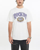 Vintage, 1993, MLB, Colorado, Rockies, Tee, The Real Deal, size large, colour White, newtown, sydney, australia, thrift store, opshop, preloved, secondhand, sustainable, retro, antique, 70s, 80s, 90s, 2000s, 00s, fashion, clothing, streetwear, trendy, garment, style, boutique, store, shop, archive, sale, cheap, best, top, T-Shirts