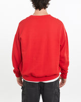 Vintage, NFL, Tampa, Bay, Buccaneers, Sweatshirt, The Real Deal, size large, colour Red, newtown, sydney, australia, thrift store, opshop, preloved, secondhand, sustainable, retro, antique, 70s, 80s, 90s, 2000s, 00s, fashion, clothing, streetwear, trendy, garment, style, boutique, store, shop, archive, sale, cheap, best, top, Sweats and hoodies