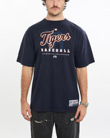 Vintage, 2005, MLB, Detroit, Tigers, Tee, The Real Deal, size large, colour Navy, newtown, sydney, australia, thrift store, opshop, preloved, secondhand, sustainable, retro, antique, 70s, 80s, 90s, 2000s, 00s, fashion, clothing, streetwear, trendy, garment, style, boutique, store, shop, archive, sale, cheap, best, top, T-Shirts