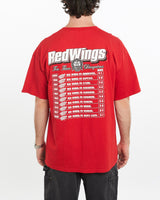 Vintage, 2002, NHL, Detroit, Red, Wings, Stanley, Cup, Tee, The Real Deal, size extra large, colour Red, newtown, sydney, australia, thrift store, opshop, preloved, secondhand, sustainable, retro, antique, 70s, 80s, 90s, 2000s, 00s, fashion, clothing, streetwear, trendy, garment, style, boutique, store, shop, archive, sale, cheap, best, top, T-Shirts
